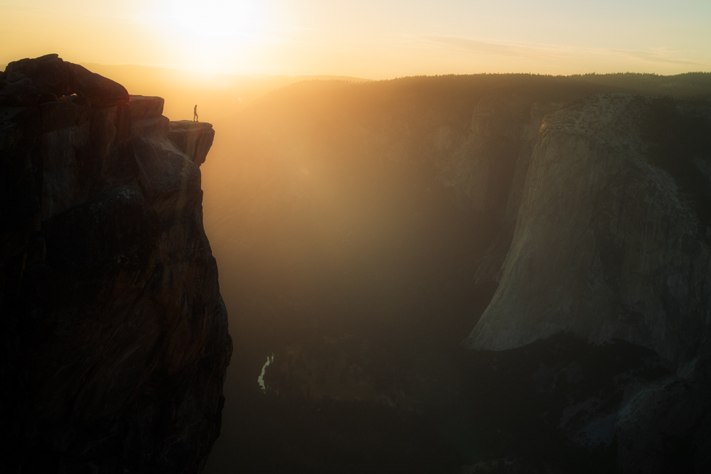 Engagement couple at sunset